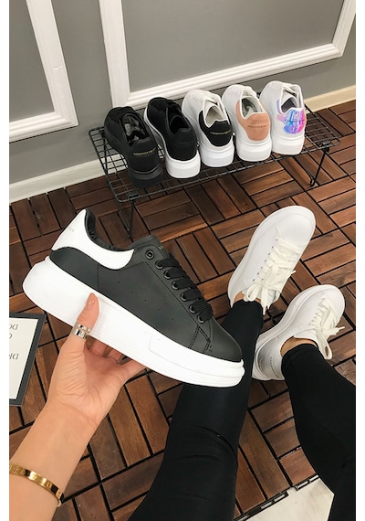 Liarca Santa Monica Siyah Spor Ayakkabı Hafif, Nefes Alabilen Günlük Yürüyüş Sneaker