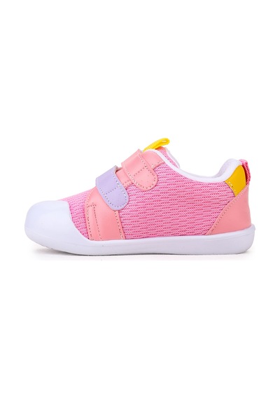 Kiko Kids Textile Cırtlı Kız Bebek Spor Ayakkabı Pembe