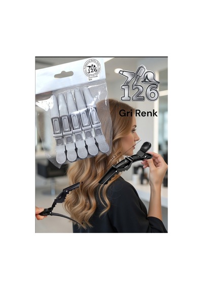 5 Li Saç Pensi Gri Renk