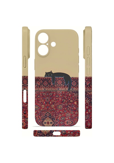 Apple iPhone Uyumlu 17 Vorian İnce Kamera Korumalı Mika Kılıf Persian Cat Lounge Persian Cat Lounge Mika