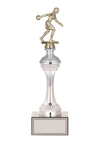 Odak Kupa - Figürlü Kupalar - Bowling Kadın Figürlü Kupalar Fg-030 B - 34 Cm Altın - Beyaz