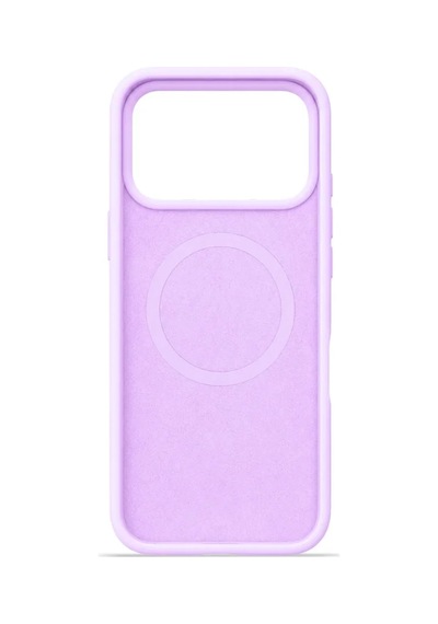 iPhone Uyumlu 17 Pro Max Aura Akıllı Magsafe Animasyonlu Silikon Kılıf Lila
