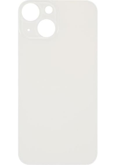 Apple Uyumlu iPhone 13 Mini Logolu Arka Pil Batarya Kapağı, Lens Hariç. Beyaz