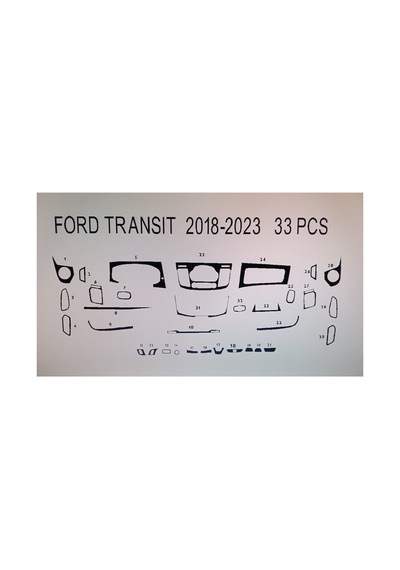 Ford Transit 2018 32 Parça Torpido Kaplama Renk Ceviz