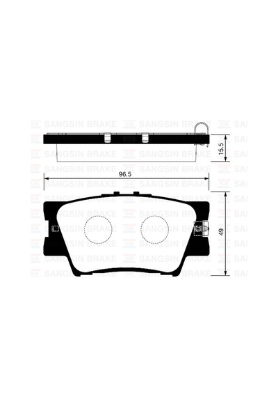 Sangsın Sp2081 Arka Fren Balata Toyota Rav4 2.0l 1az-fe Aca30 Aca31 06-12 / 2.0l 1ad-ftv D4-d Ala40 12- 0446606070-0446606090-0446642060