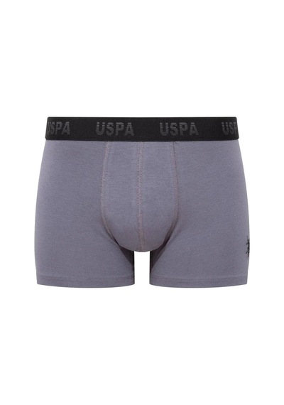 U.S. Polo Assn. U.s Polo Assn. 80505 Erkek Pamuklu 3'lü Boxer-siyah&antrasit&baskılı Siyah