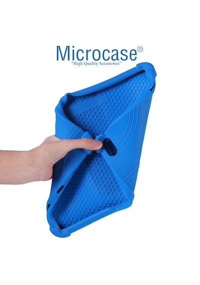 Microcase Samsung Uyumlu Galaxy Tab S10 Lite Tablet İçin Standlı Silikon Kılıf - Al3309 Siyah Kılıf