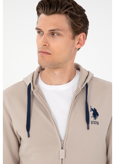 U.s. Polo Assn. Erkek Taş Sweatshirt 50289028-vr049 Taş