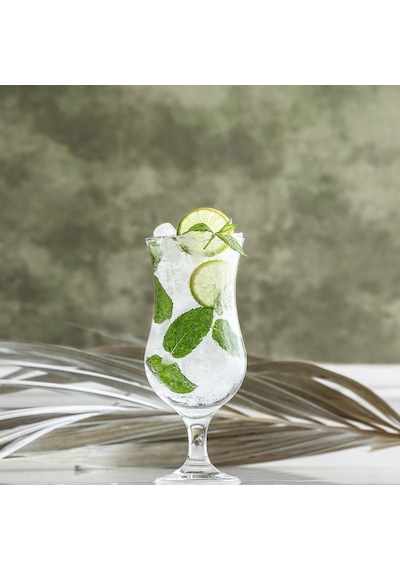 LAV Fiesta Cam Kokteyl Bardağı 6'lı 460 ml (Meşrubat/Smoothie /Milkshake/Soğuk Kahve Bardağı )