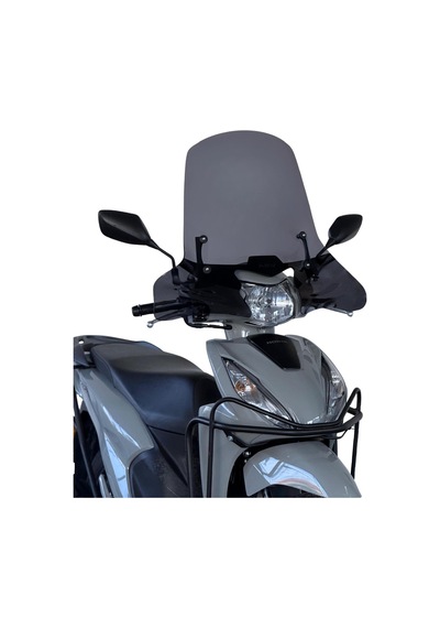 ABV Honda Dio El Korumalı Füme Tur Camı 59x72.5 CM (21-26) + Bağlantı Ekipmanı