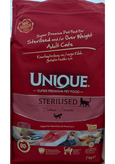 Unique Somonlu Kısırlaştırılmış Kedi Maması 7 Kg