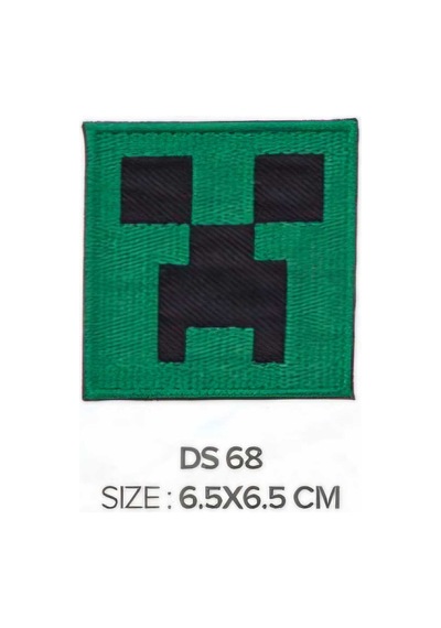 Ütü İle Yapışan Arma-patch-yama Mıne-craft Creeper 6,5x6,5 Cm 1 Adet - 838563800