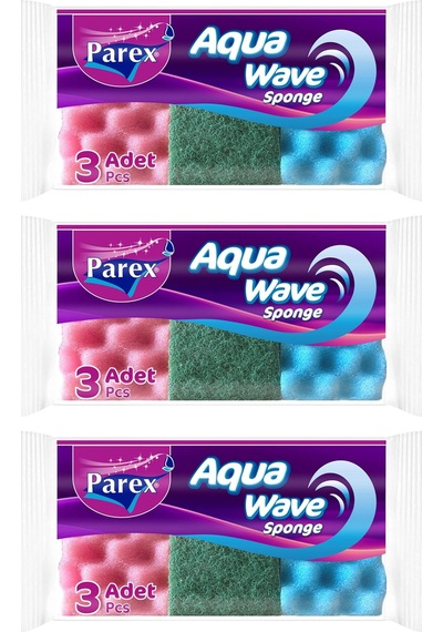Aquawave 3'lü Bulaşık Süngeri Üçlü Paket