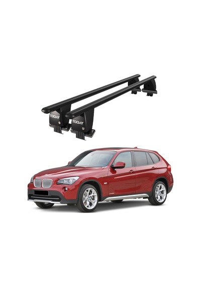 Royal Bmw X1 2009-2012 Uyumlu Siyah Kilitli Ara Atkı Port Bagaj Tavan Barı