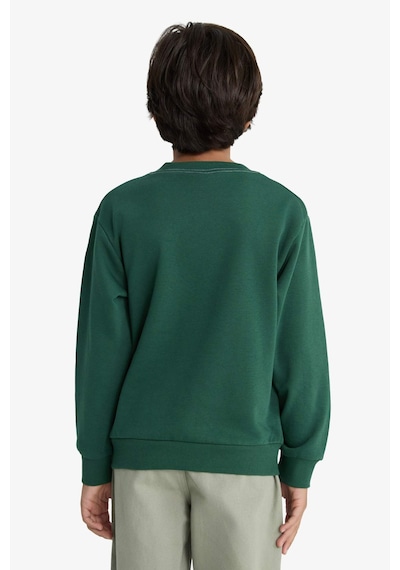 Defacto Erkek Çocuk Bisiklet Yaka Baskılı Sweatshirt F2851a825wngn149 Yeşil