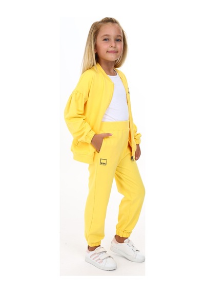 Toontoy Kids Toontoy Kız Çocuk You Are Best Yazılı Baskılı Eşofman Takım Koyu Sarı