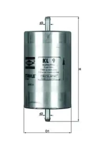 Mercedes C180 W202 Yakit Filtresi 1993-2000 Mahle Kl9