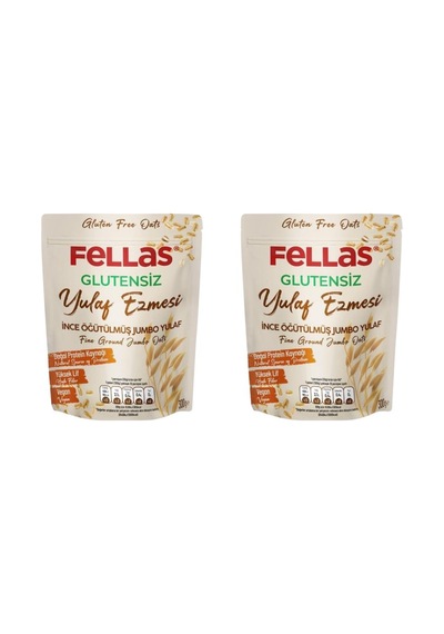 Fellas Glutensiz İnce Öğütülmüş Yulaf Ezmesi 300gr X2