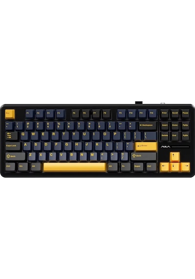 Aula F87 Mekanik Rgb Tkl Graywood V3 Switch Kablosuz Makrolu Hot Swap Klavye