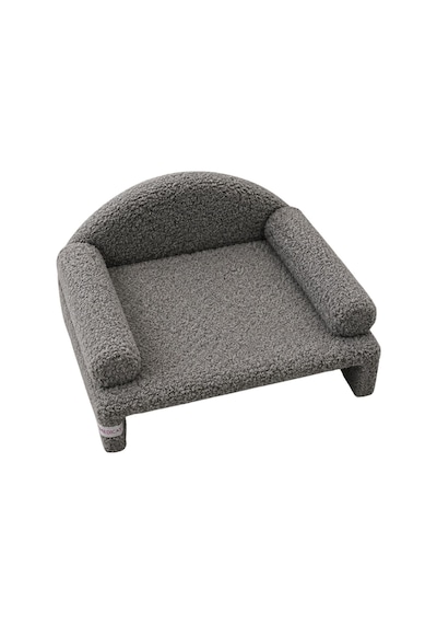 Reyo Pet Peluş Kedi Koltuğu Kedi Kanepesi Kedi Yatağı Evcil Hayvan Dinlenme Koltuğu Rahat Kedi Sofa Yatağı 45 x 33 x 25 CM Gri