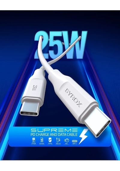 Pd25tk 25w 3.0 Amper Type-c Hızlı Şarj Kablosu