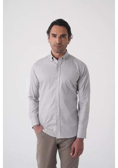 Bisse Regular Fit Paşa Yaka Pamuk Kahve Erkek Gömlek Gmeks4k242002 10 Açık Kahverengi