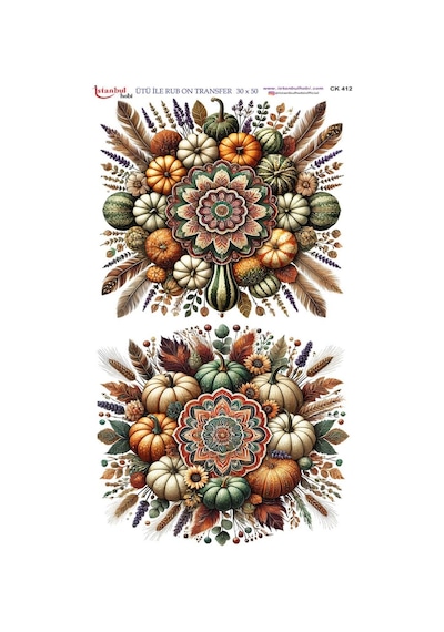 Ütü İle Rub On Transfer Kağıdı 30x50cm Ck412
