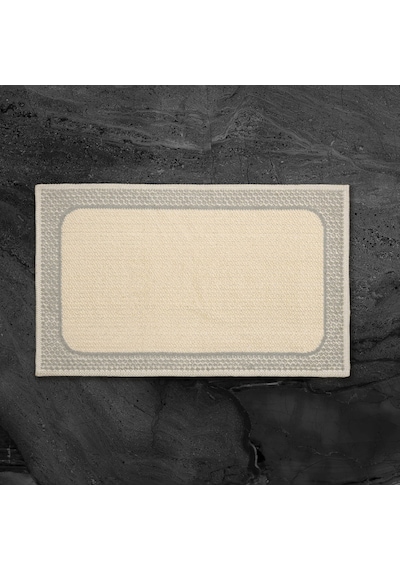 Soft Nemi 2'li Banyo Paspası - Bej - 60x100 Cm + 50x60 Cm Renkli