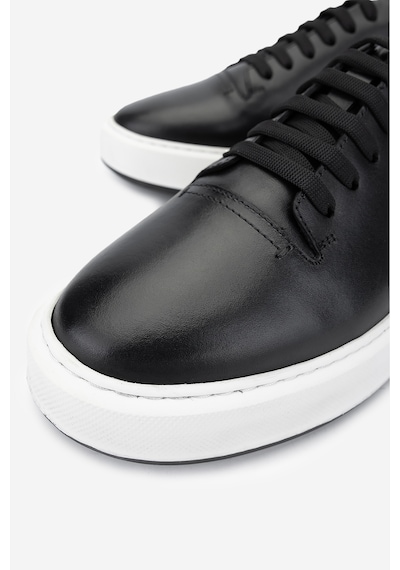 Valmenti Erkek Hakiki Deri Siyah Sneakers & Spor Ayakkabı 1093 2276 Erk Ayk Y25 Sıyah Siyah