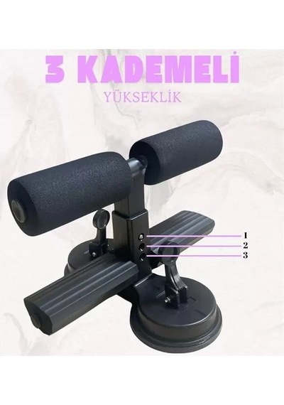 Hubrendy Sh Sunup Sn-29962 Çift Vantuzlu Ev Tipi 3 Kademe Boy Ayarlı Mekik - Karın Egzersiz Aleti