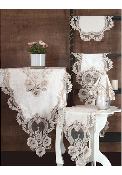Daisy Lovel Kadife Salon Takımı 5 Parça