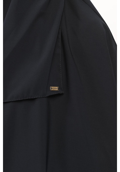 Altobeh Sultanbaş Nikaplı Çarşaf Cilbab Khimar Abaya Kolu Lastikli Hakim Yaka Peçeli Ferace Medine İpek Lacivert 1412-36-s-m Lacivert
