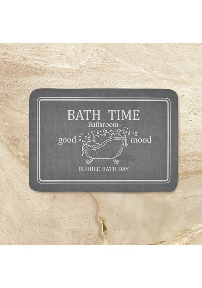 Soft Bath Time Sihirli Banyo Paspası - Beyaz - 50x70 Cm Renkli