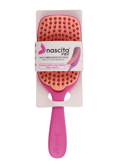 Nascita Kolay Temizlenebilir Pembe Saç Fırçası - 68