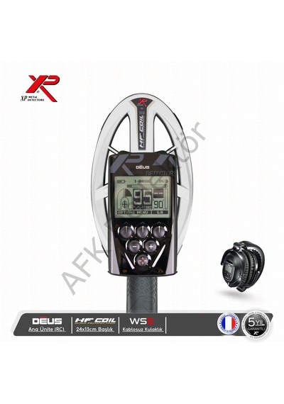 Xp Deus Rc Ana Üniteli 24x13 Cm Hf Başlıklı Ws5 Kablosuz Kulaklıklı Metal Dedektörü