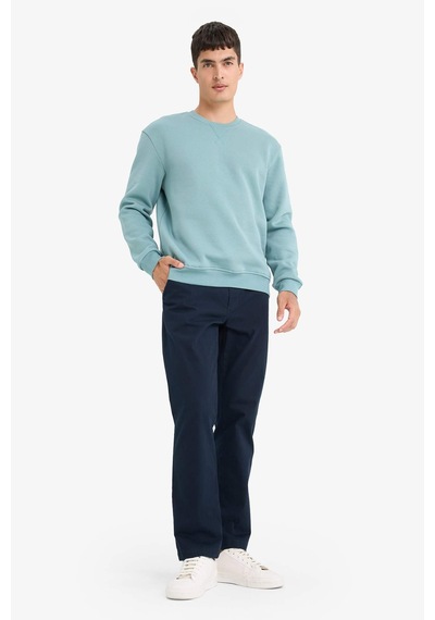 Defacto Regular Fit Bisiklet Yaka Basic Düz Kalın Sweatshirt T3777az25augn1124 Yeşil Defacto Regular Fit Bisiklet Yaka Basic Düz Kalın Sweatshirt T3777az25augn1124 Yeşil