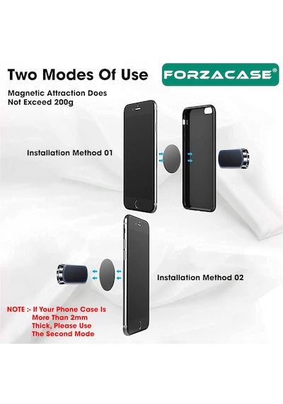 Forzacase Güçlendirilmiş Mıknatıslı Yapışkanlı Ev Ofis Masa Mutfak Araç İçi Telefon Tutucu - Fc1221 Metal Plate