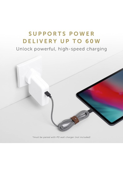Tip-c Kemer Kablosu - Usb-c - Usb-c 4ft Ultra Güçlü Şarj Kablosu İphone 16, 16 Plus, 16 Pro, 16 Pro Max, İpad Pro, İpad Air, Galaxy S25, Flip 6, Fold 6 Cosmos İle Uyumlu