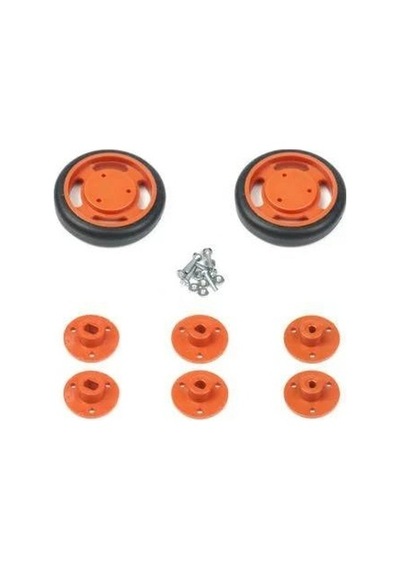 50x11mm Geçmeli Tekerlek Seti Kırmızı