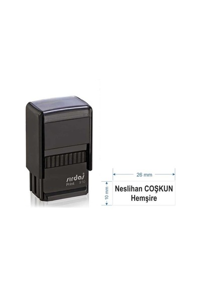 Sırdaş 910 Kişiye Özel İsim Ve Ünvan Kaşesi Çoklu Renkli