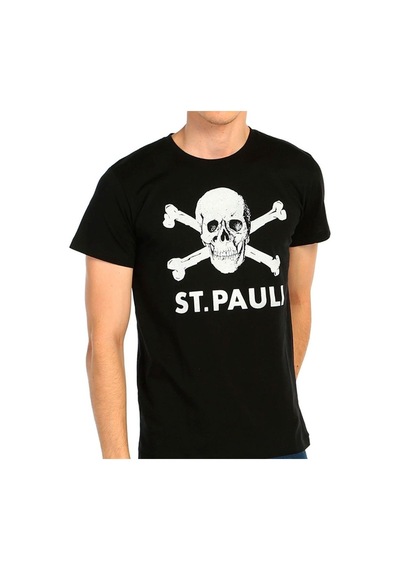Bant Giyim - St. Pauli Futbol Siyah Erkek T-Shirt Tişört