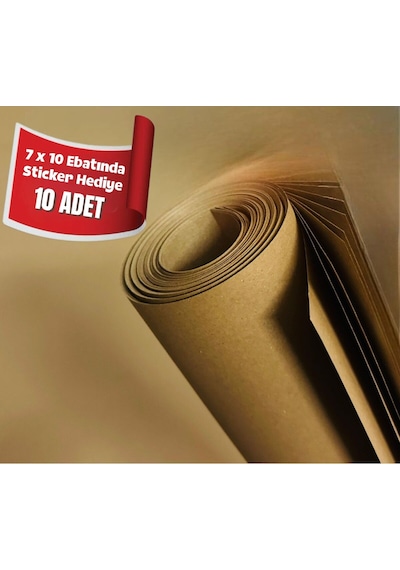 1. Kalite Kraft Kağıt Ambalaj Hediye Çeyiz & Paketleme Kağıdı 70 X 100 Cm 10 Lu Saman Kağıt