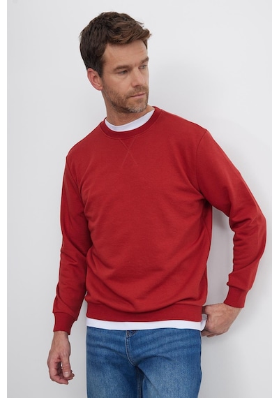 Tudors Unisex Relax Fit Rahat Kesim %100 Pamuk 3 İplik Basic Kiremit Bisiklet Yaka Sweatshirt-35150 Kiremit Tudors Unisex Relax Fit Rahat Kesim %100 Pamuk 3 İplik Basic Kiremit Bisiklet Yaka Sweatshirt-35150 Kiremit