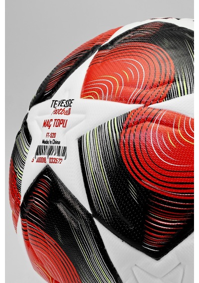 Pro-serisi Futbol Topu Şampiyonlar Ligi Lazer Kesim Pompa Dahil Halı Saha Maç Futbol Topu Red 520 Kırmızı