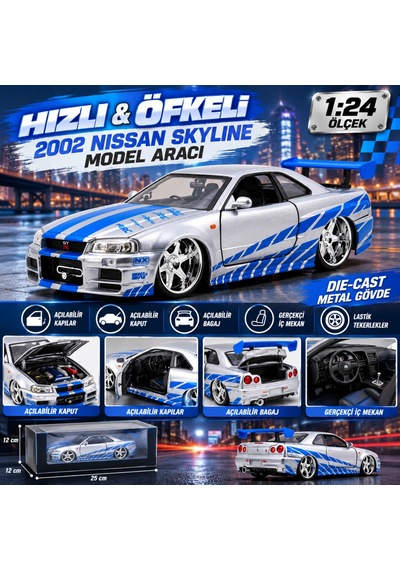 Evçem Hızlı & Öfkeli 2002 Nissan Skyline Model Aracı Evcem