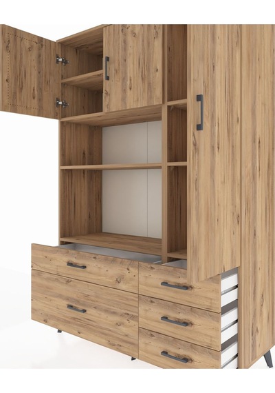 Hyperion Dolap 7 Raflı 5 Çekmeceli 3 Kapaklı 132x44x195 Çam-çam/çam Atlas Çam/atlas Çam Hyperion Dolap 7 Raflı 5 Çekmeceli 3 Kapaklı 132x44x195 Çam-çam/çam Atlas Çam/atlas Çam