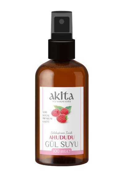 Akita Doğal Ahududu Gül Suyu Cam Şişe 100 ML