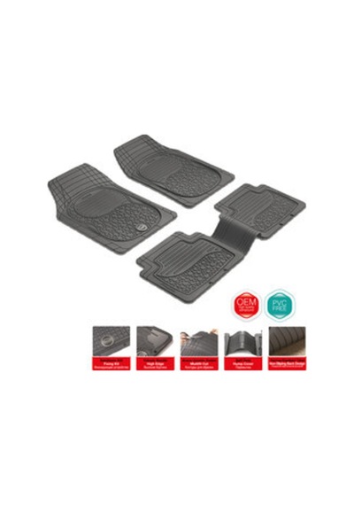 Pufı Bubble Hb Universal Kauçuk Paspas Siyah
