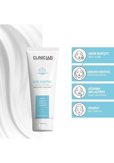 Cliniclab Akne Eğilimli Ciltler İçin Gözenek Sıkılaştırıcı Bakım Kremi 50 ML