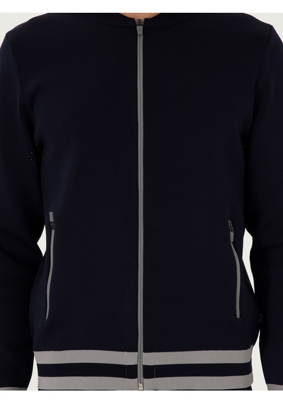 Cacharel Lacivert Regular Fit Triko Hırka